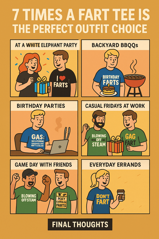 7 Times a Fart Tee Is the Perfect Outfit Choice