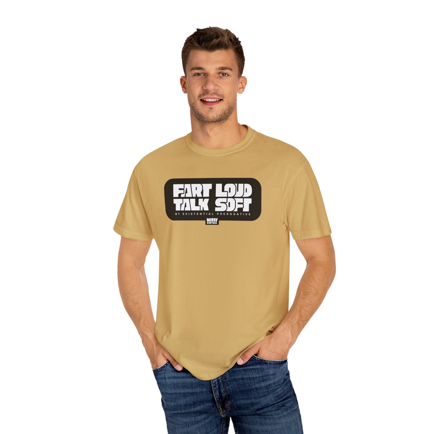 “Fart Loud Talk Soft” T-Shirt – Collectible Funny Fart Slogan Shirt (Unisex, S–4XL, 7 Colors)