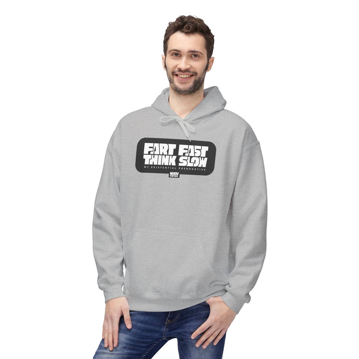 "Fart Fast Think Slow" — Funny Fart Hoodie (Unisex S–4XL) | Witty Fart Tees  | 7 Colors