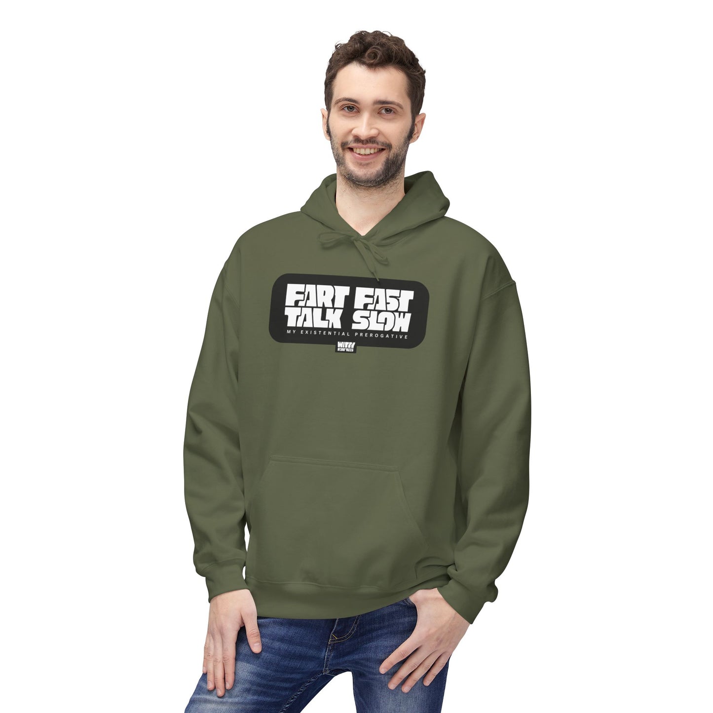 "Fart Fast Talk Slow" — Funny Fart Hoodie (Unisex S–4XL) | Witty Fart Tees  | 7 Colors