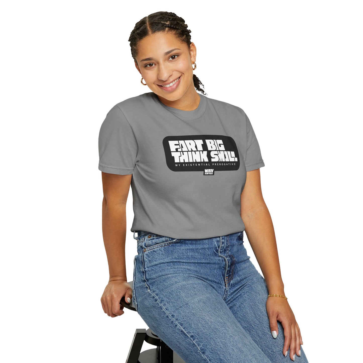 “Fart Big Think Small” T-Shirt – Collectible Funny Fart Slogan Shirt (Unisex, S–4XL, 7 Colors)