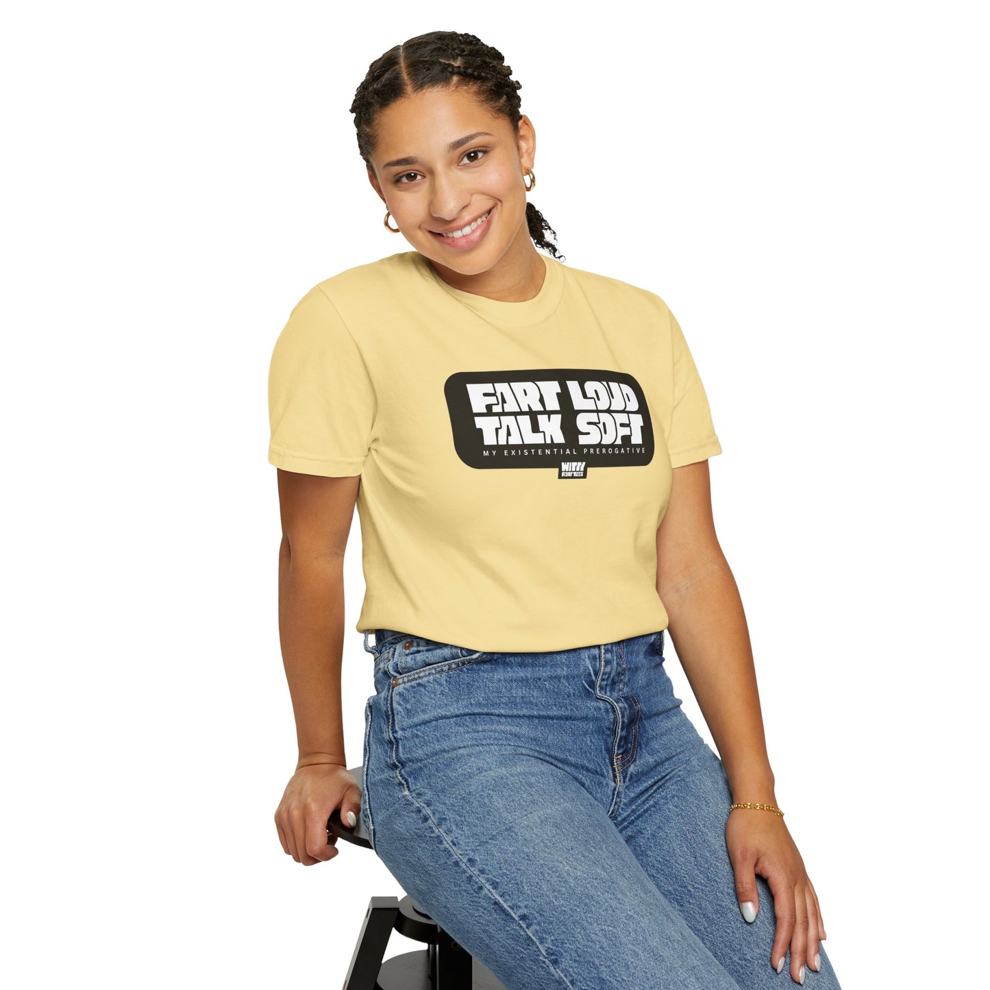 “Fart Loud Talk Soft” T-Shirt – Collectible Funny Fart Slogan Shirt (Unisex, S–4XL, 7 Colors)