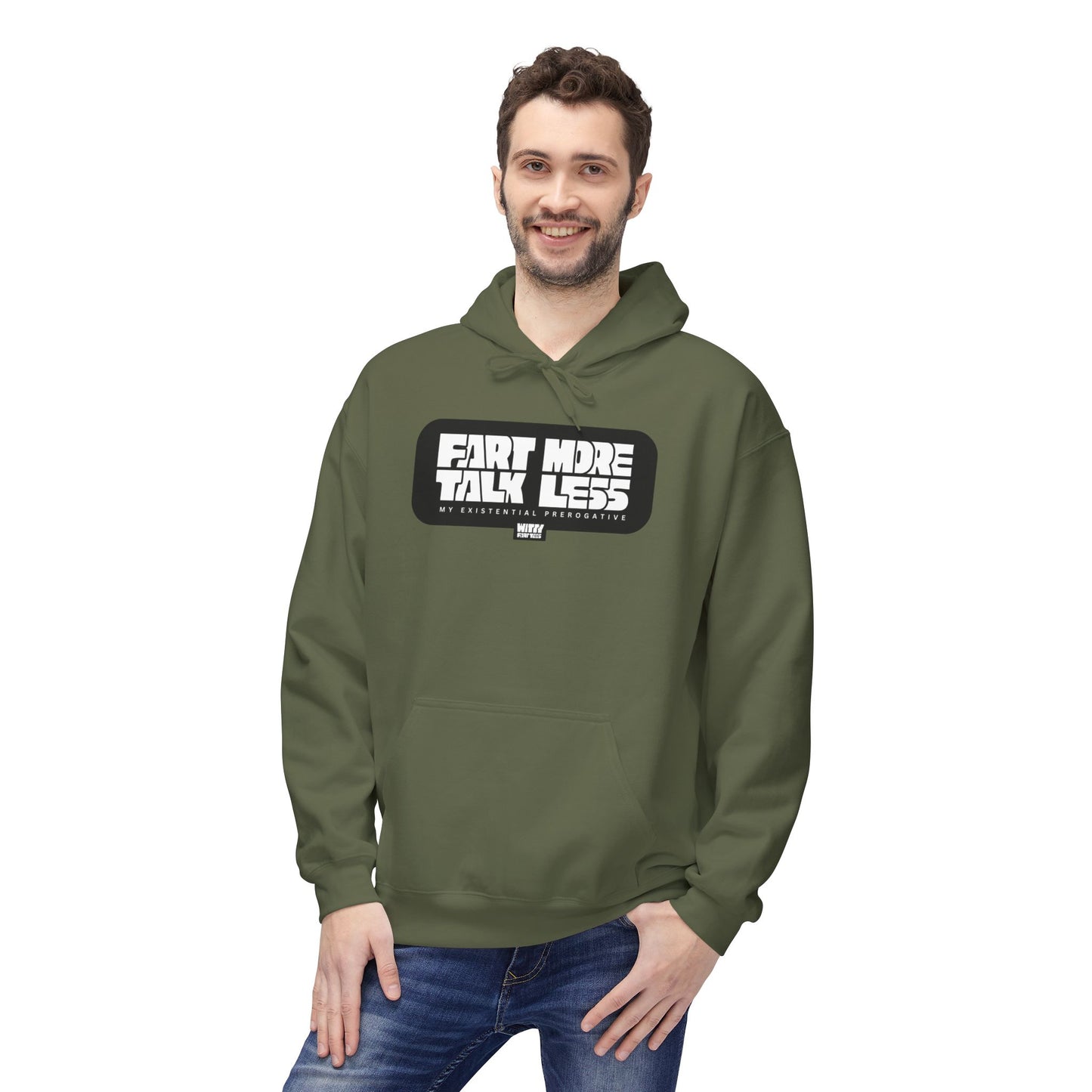 "Fart More Talk Less" — Funny Fart Hoodie (Unisex S–4XL) | Witty Fart Tees  | 7 Colors